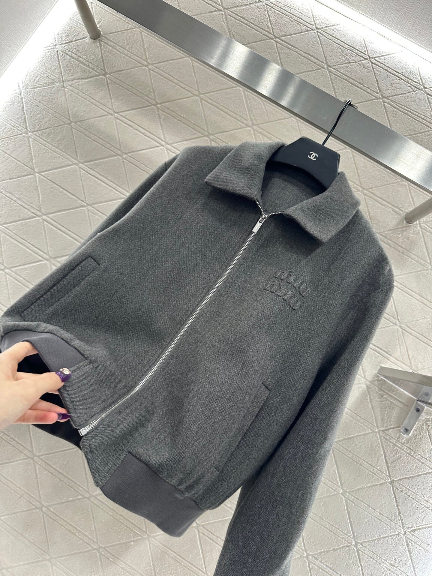 Collar zipper jacket jacket