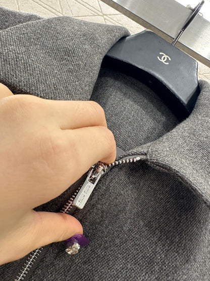 Collar zipper jacket jacket