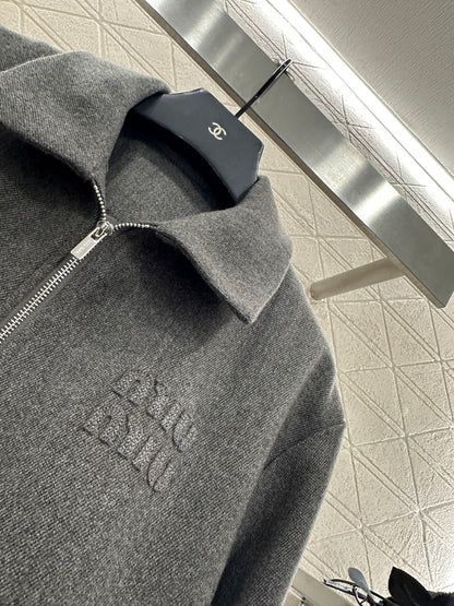 Collar zipper jacket jacket