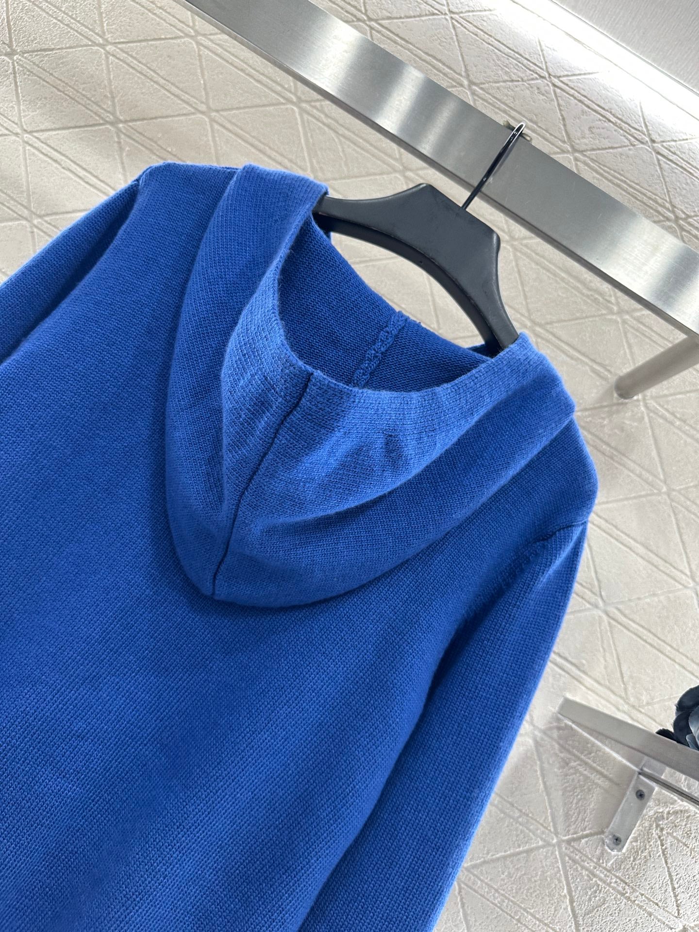 Hooded knitted sweater