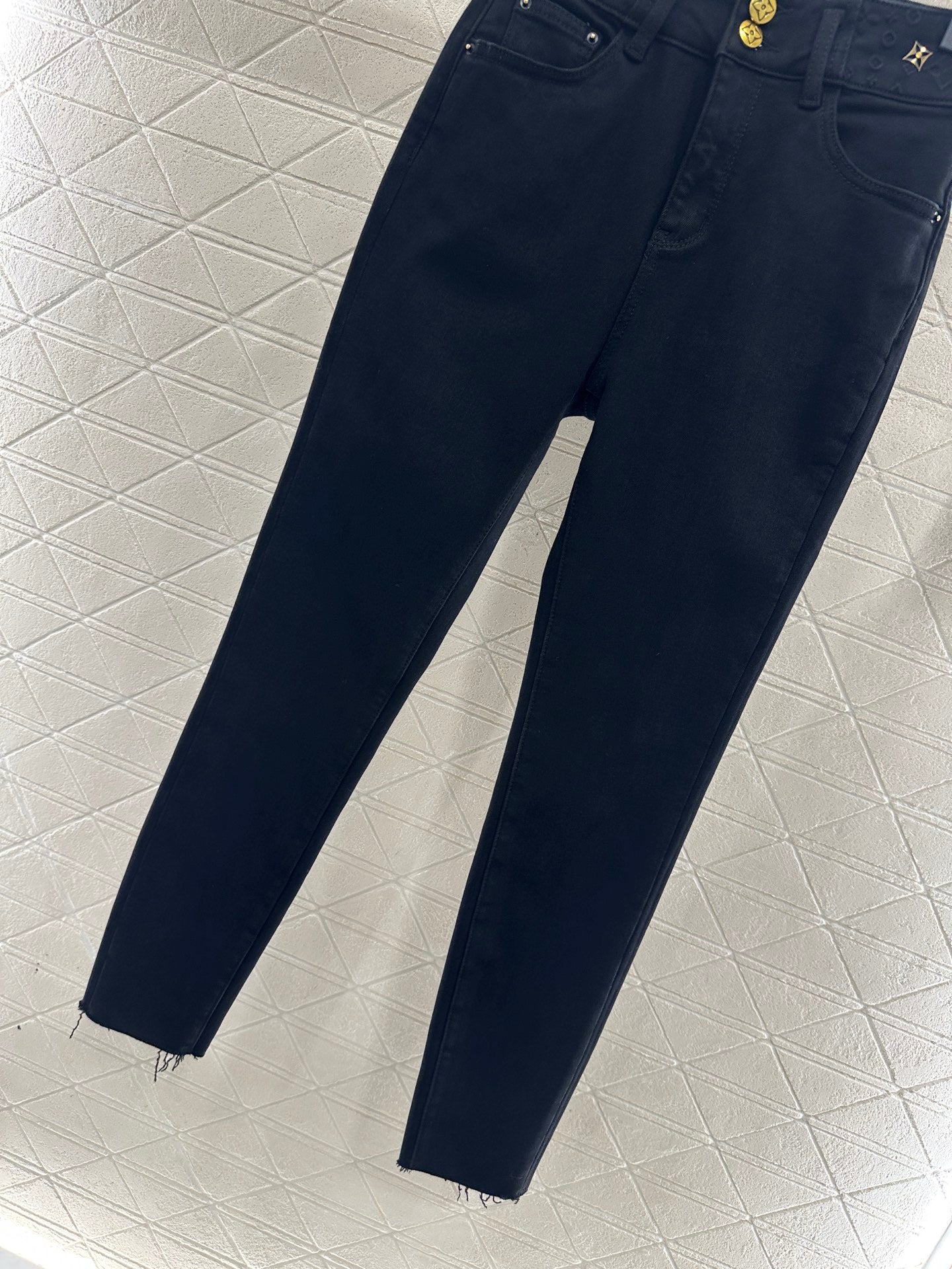 Retro velvet pencil jeans