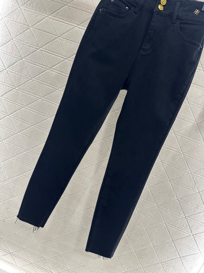 Retro velvet pencil jeans