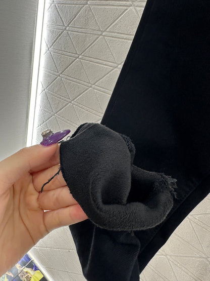 Retro velvet pencil jeans