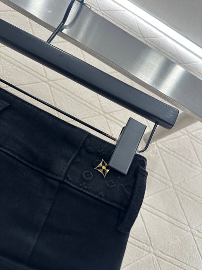 Retro velvet pencil jeans