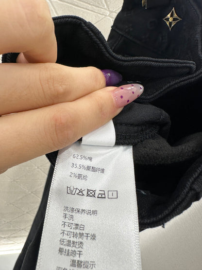 Retro velvet pencil jeans