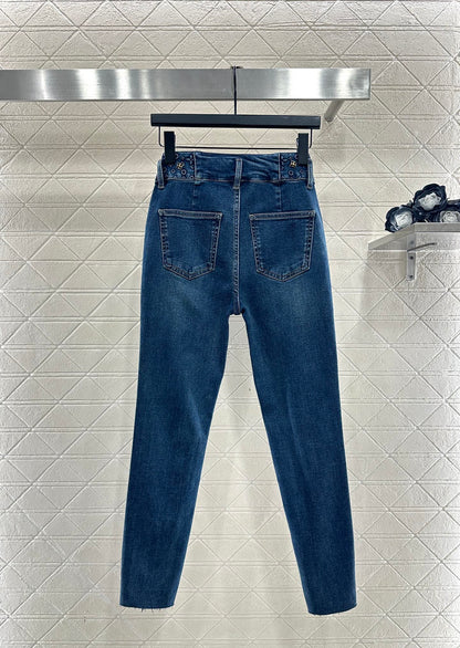 Retro velvet pencil jeans