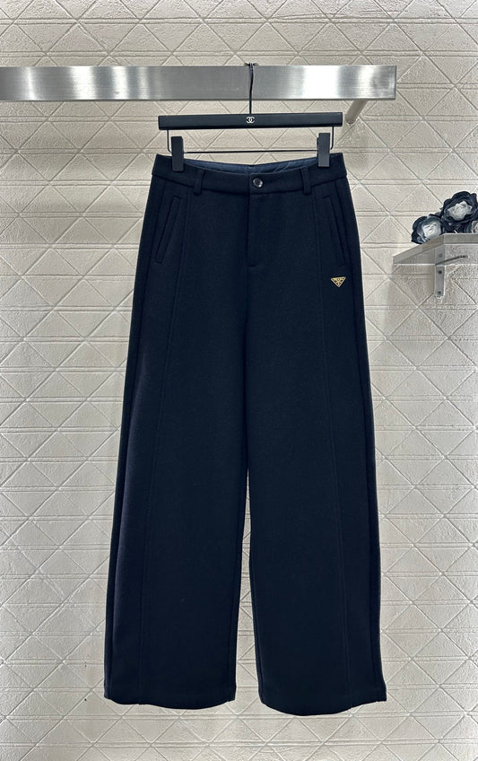 Woolen suit, wide leg pants