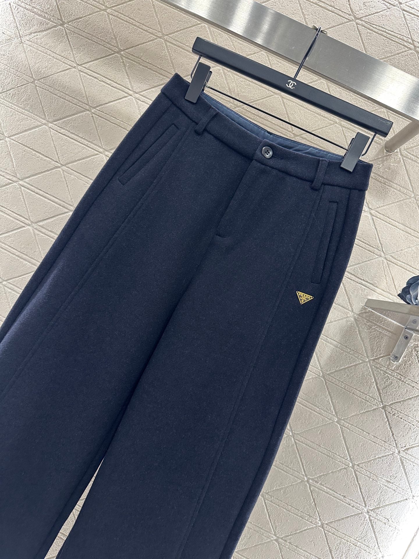 Woolen suit, wide leg pants