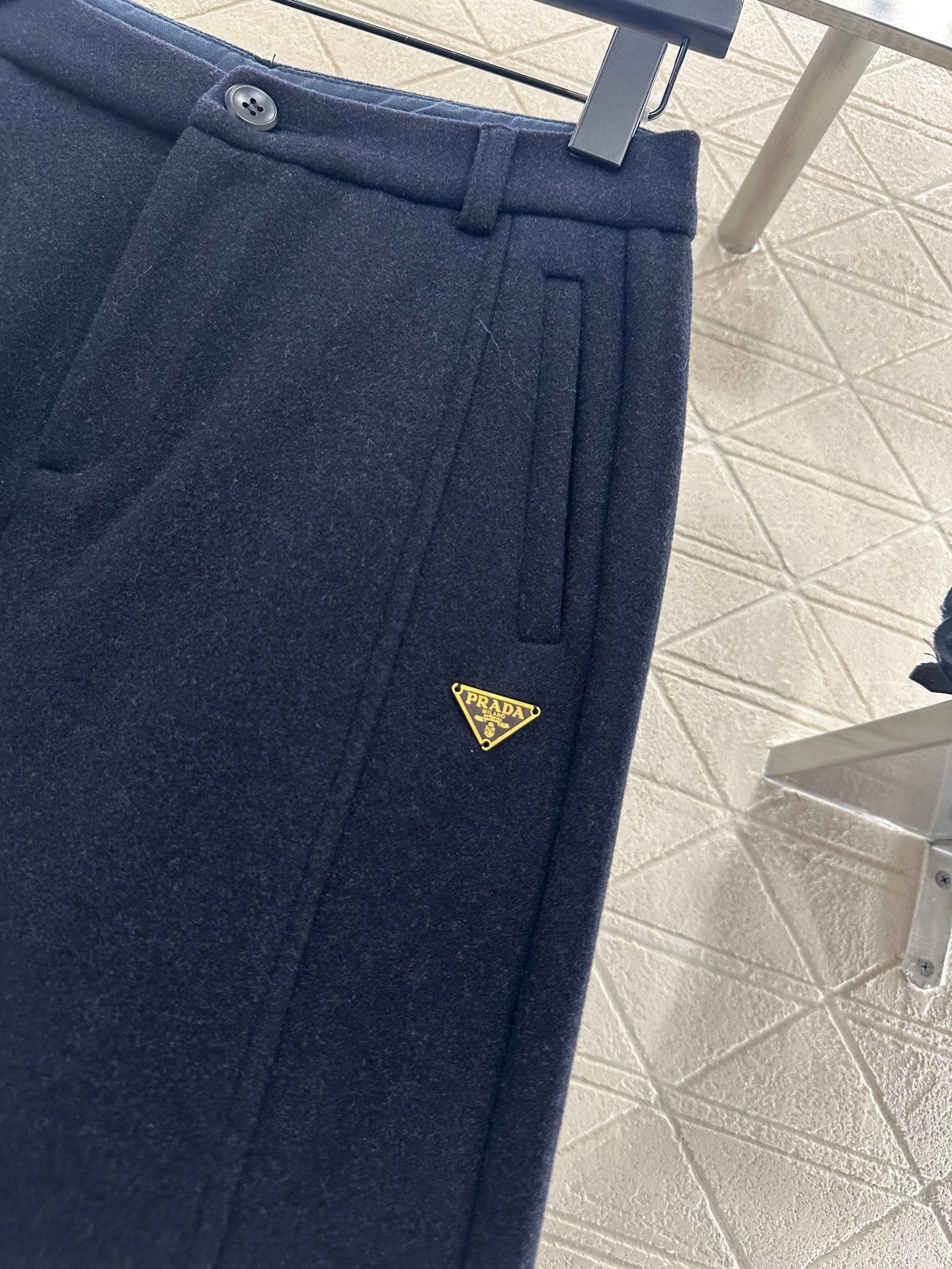 Woolen suit, wide leg pants