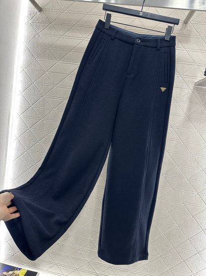 Woolen suit, wide leg pants