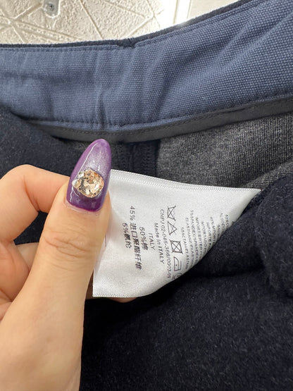 Woolen suit, wide leg pants