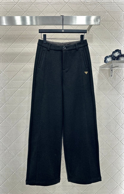 Woolen suit, wide leg pants