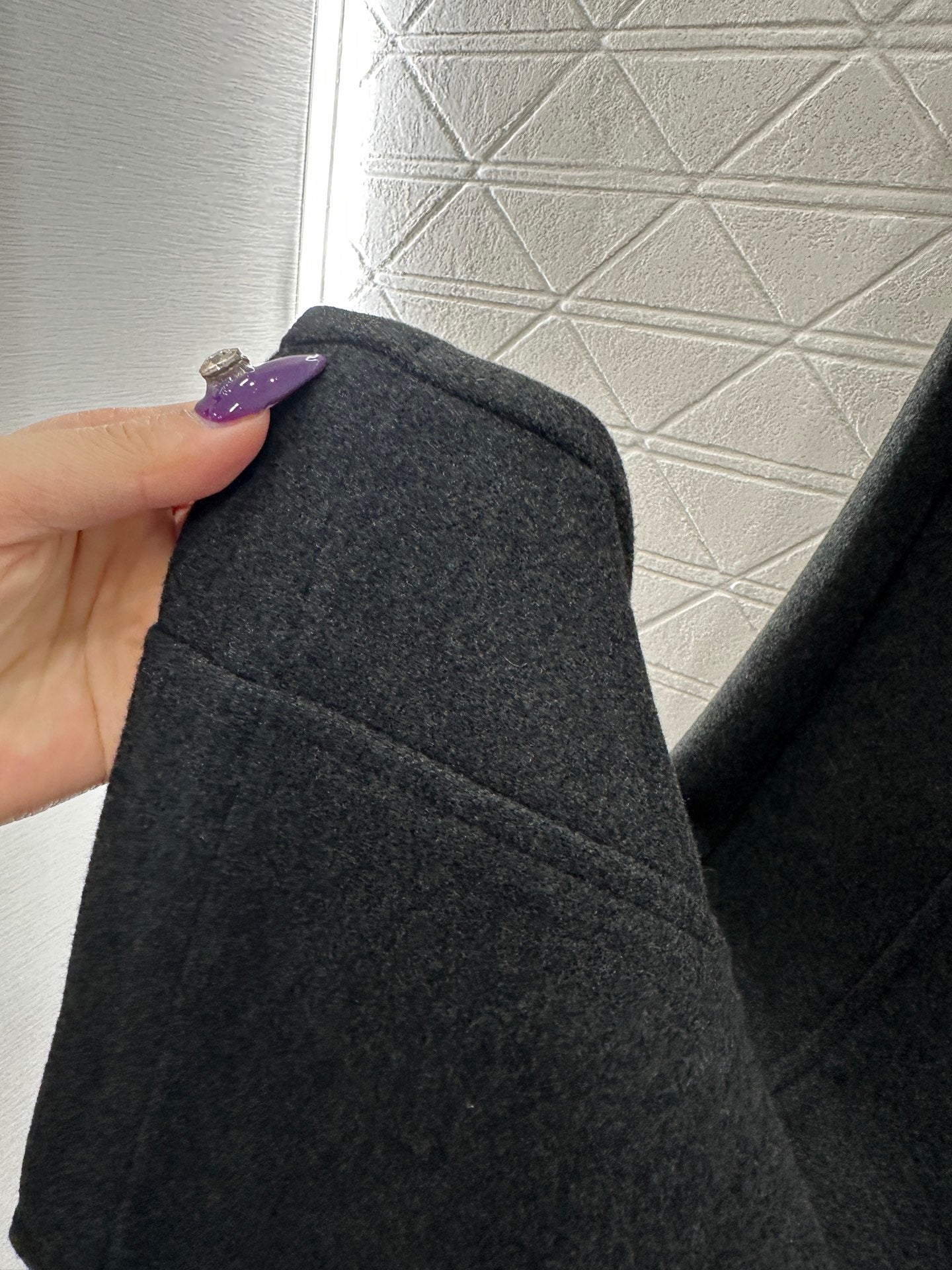 Woolen suit, wide leg pants