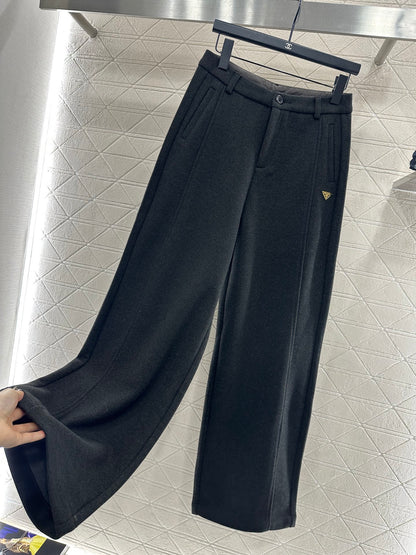 Woolen suit, wide leg pants