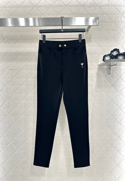 Retro stretch pencil pants