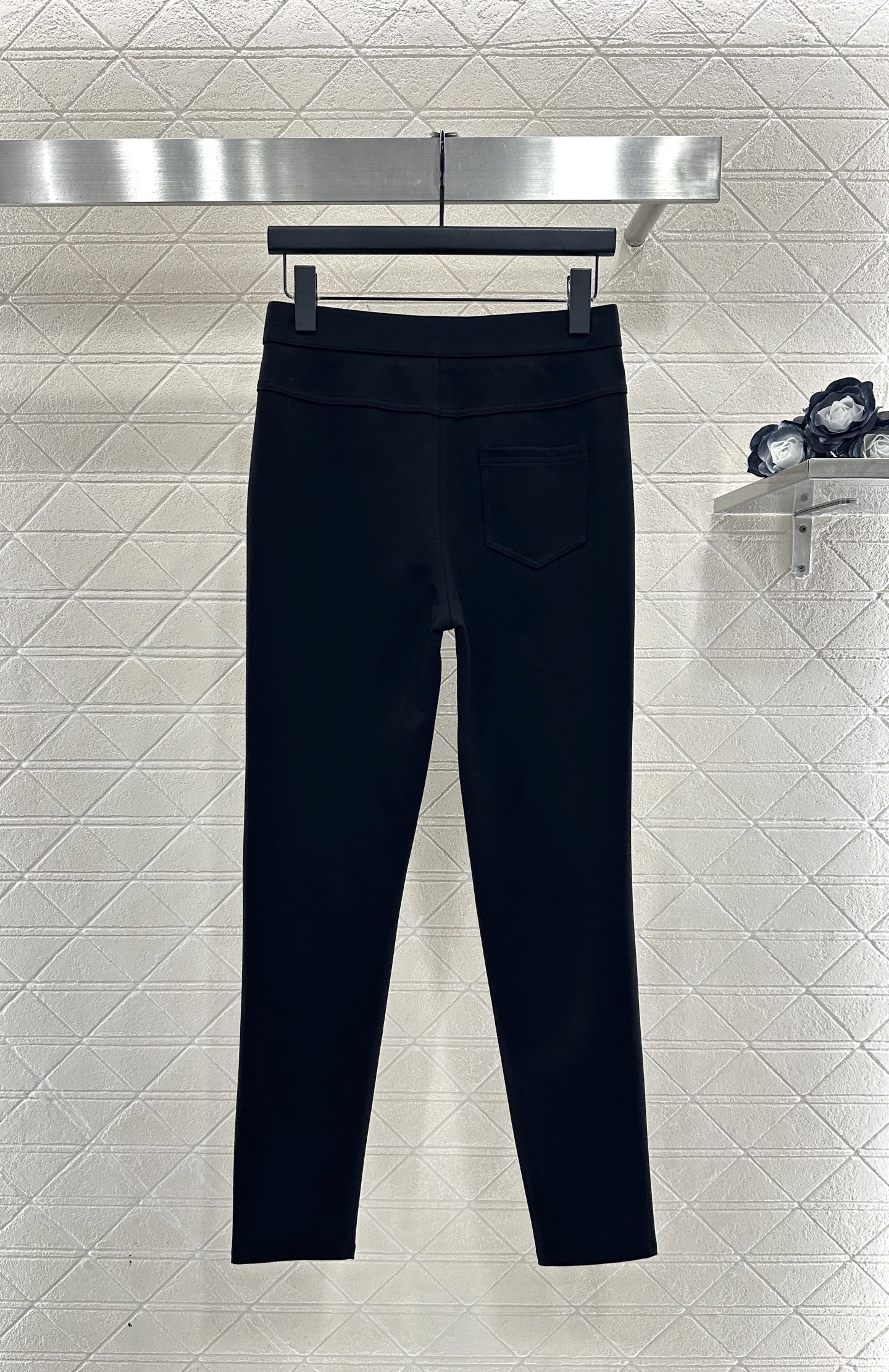 Retro stretch pencil pants