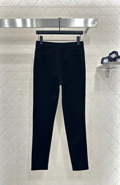 Retro stretch pencil pants