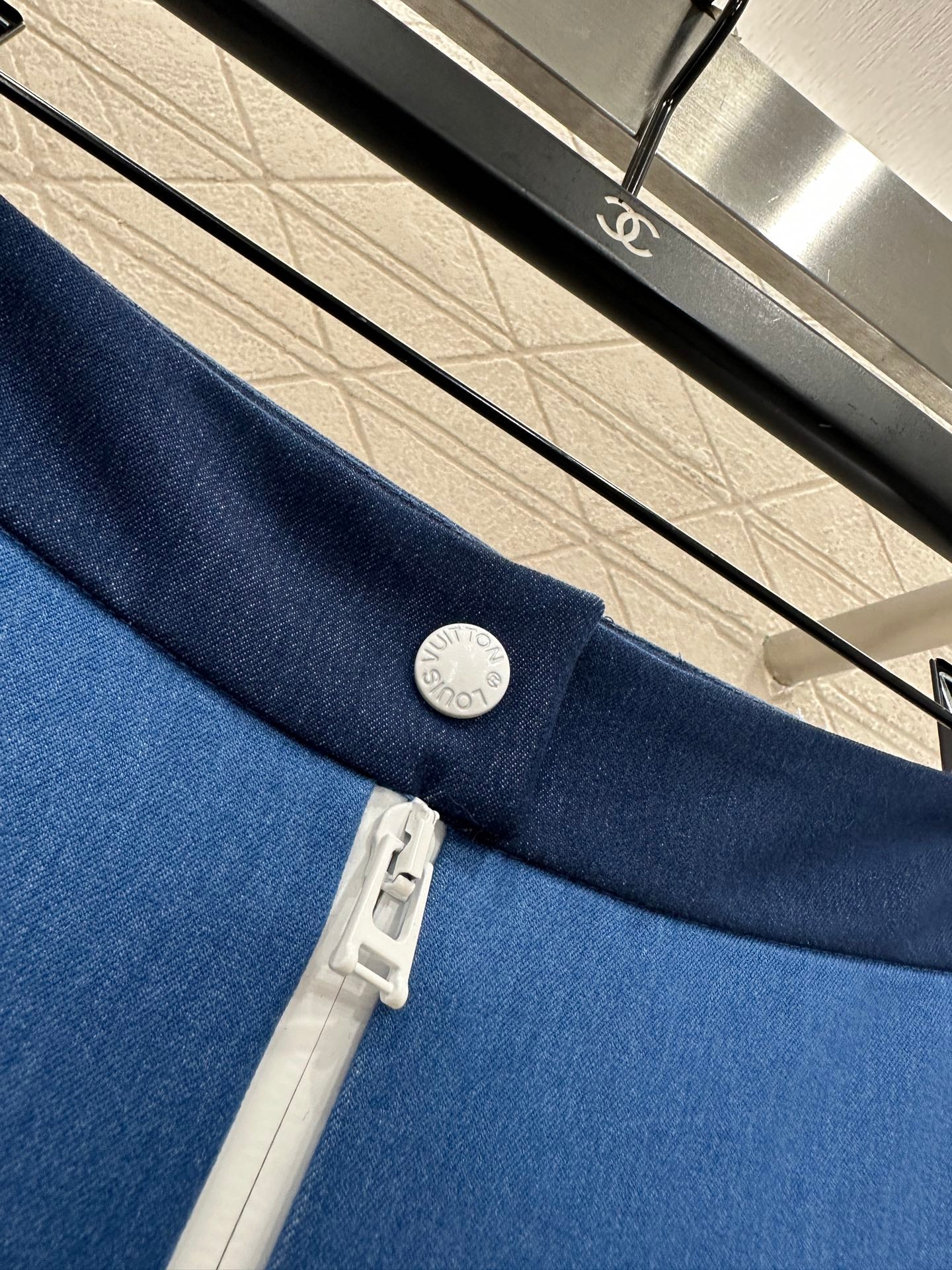 Jacquard webbing slim fit elastic micro flared pants