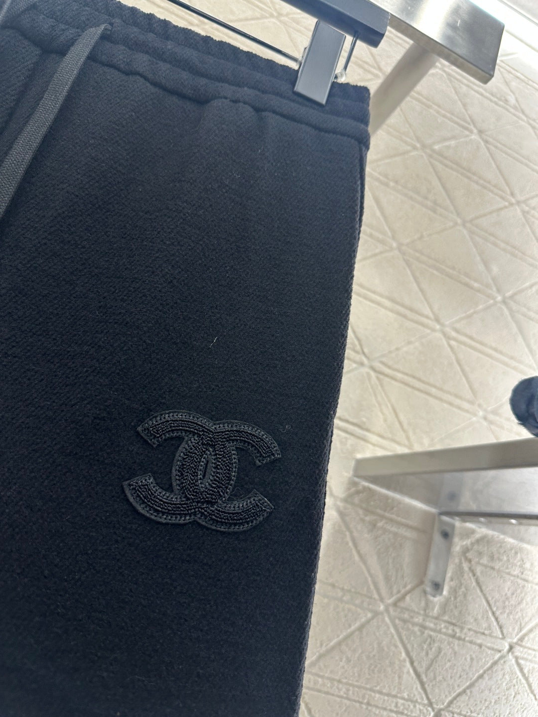 High waisted drawstring wide leg pants