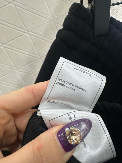 High waisted drawstring wide leg pants