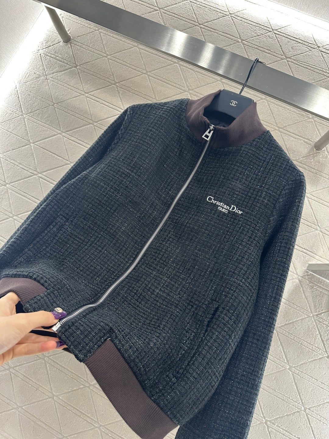 Knitted woolen jacket