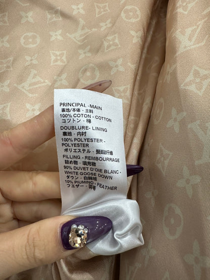 Collar zipper denim down jacket