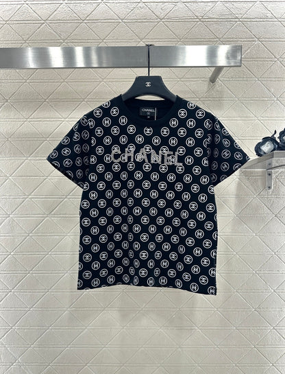 Round neck printed bead binding 𝑇𝑒𝑒