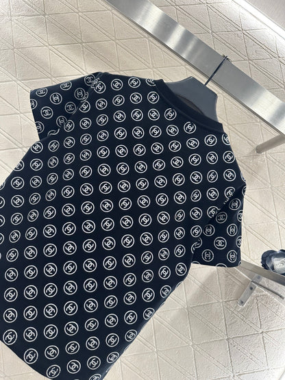 Round neck printed bead binding 𝑇𝑒𝑒