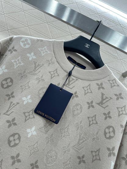 Alphabet Jacquard Knitted Short Sleeve