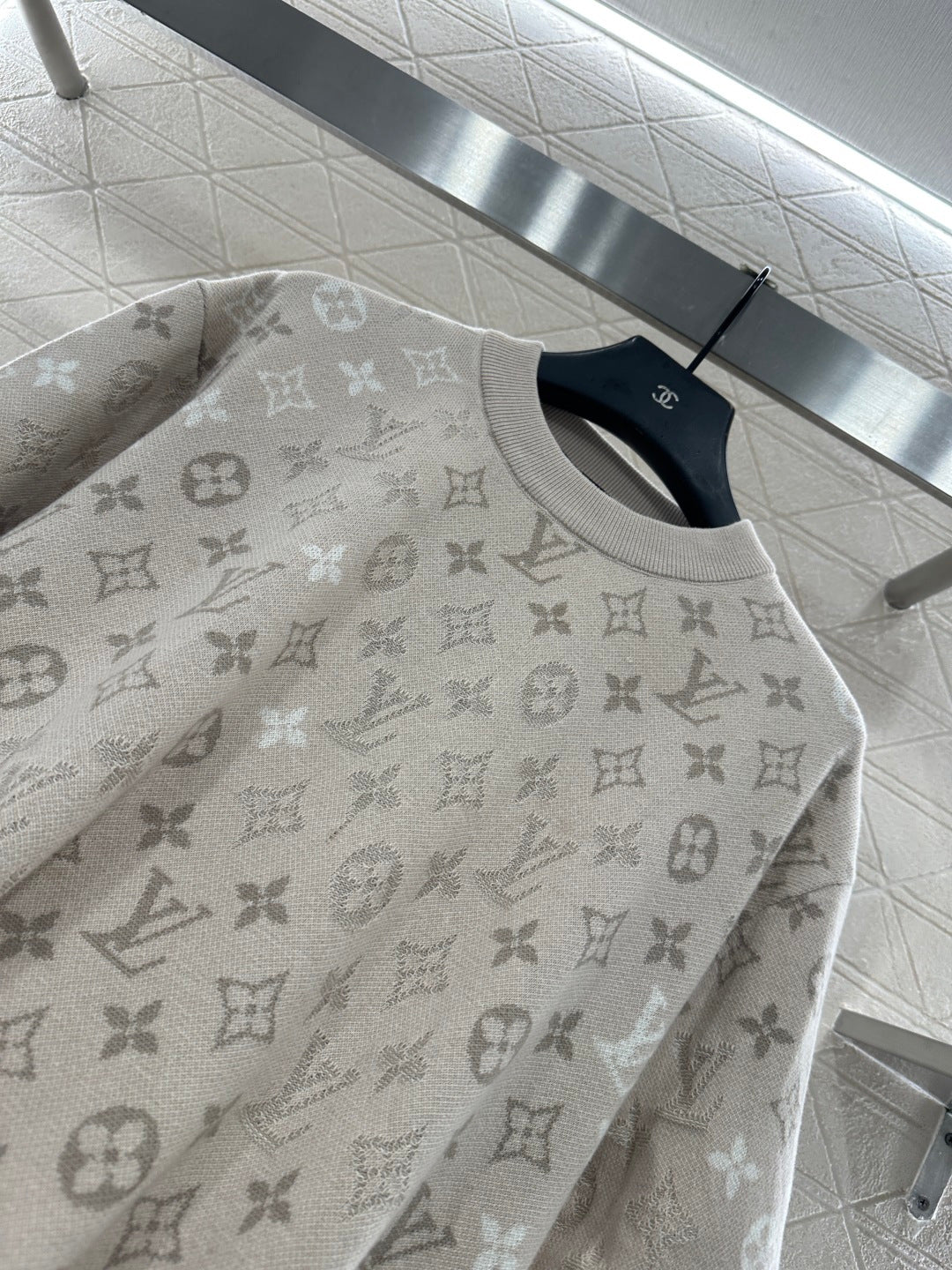 Alphabet Jacquard Knitted Short Sleeve