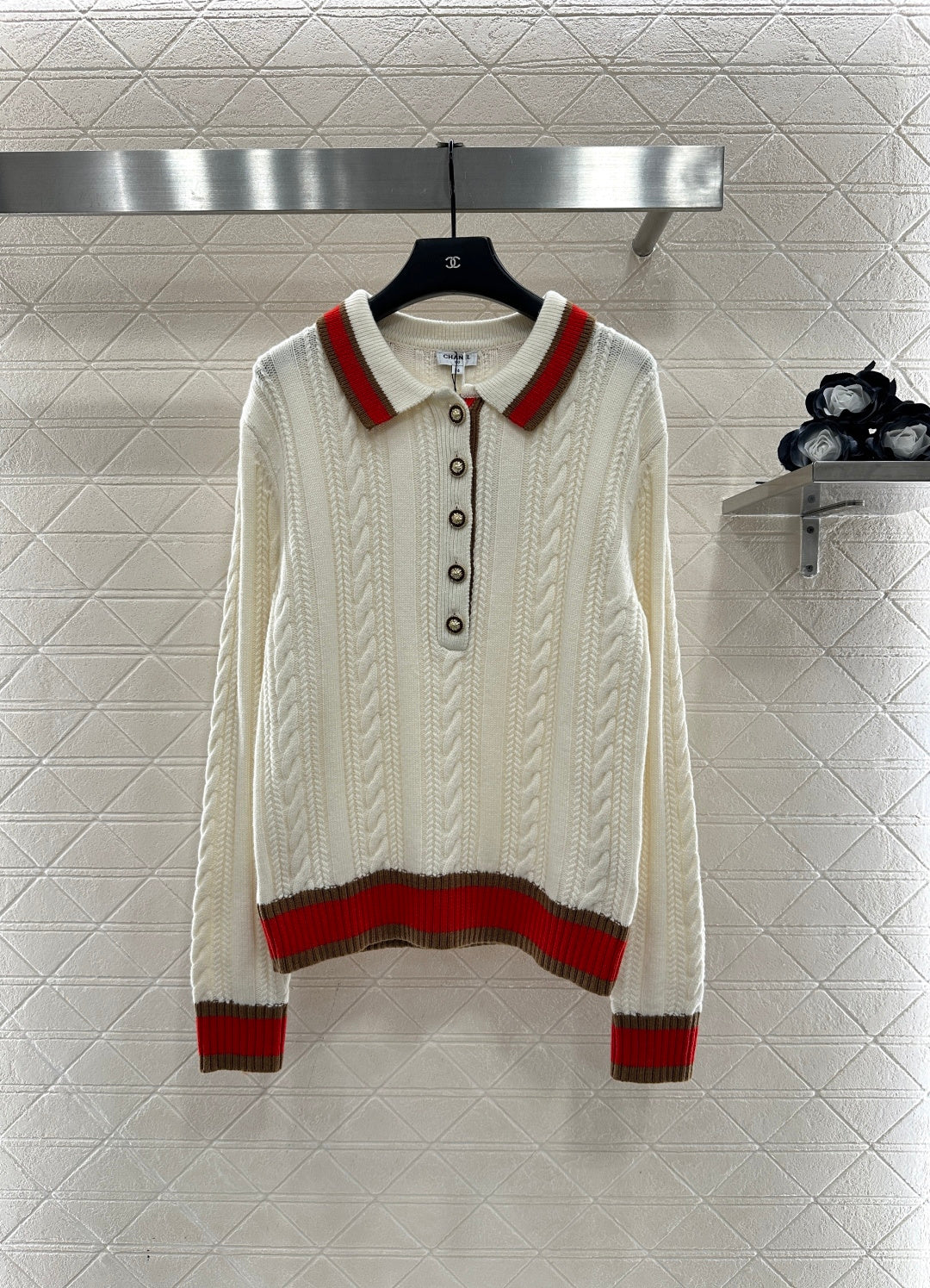 Collar Knitted Top