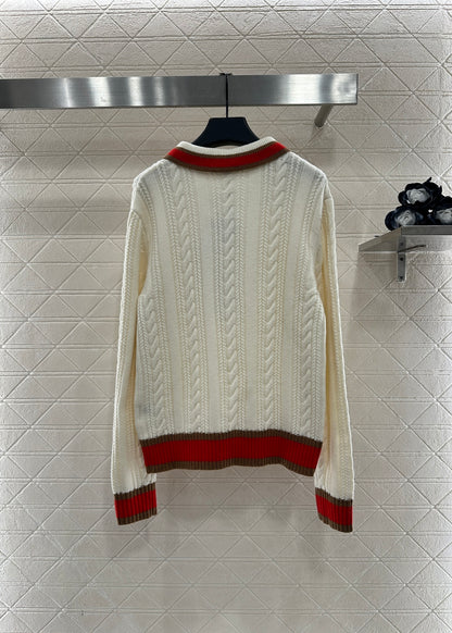 Collar Knitted Top