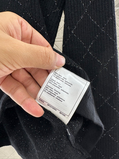 High neck knitted pullover sweater