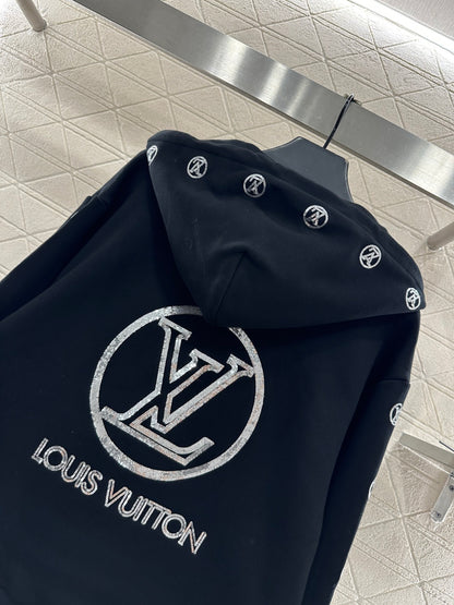 Hooded sequin logo set