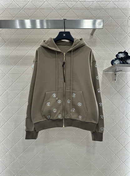 Hooded sequin logo set