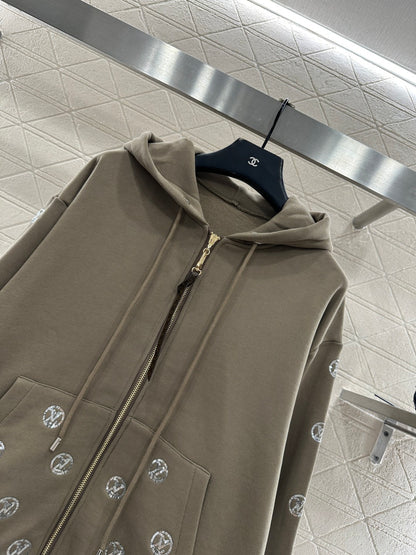 Hooded sequin logo set