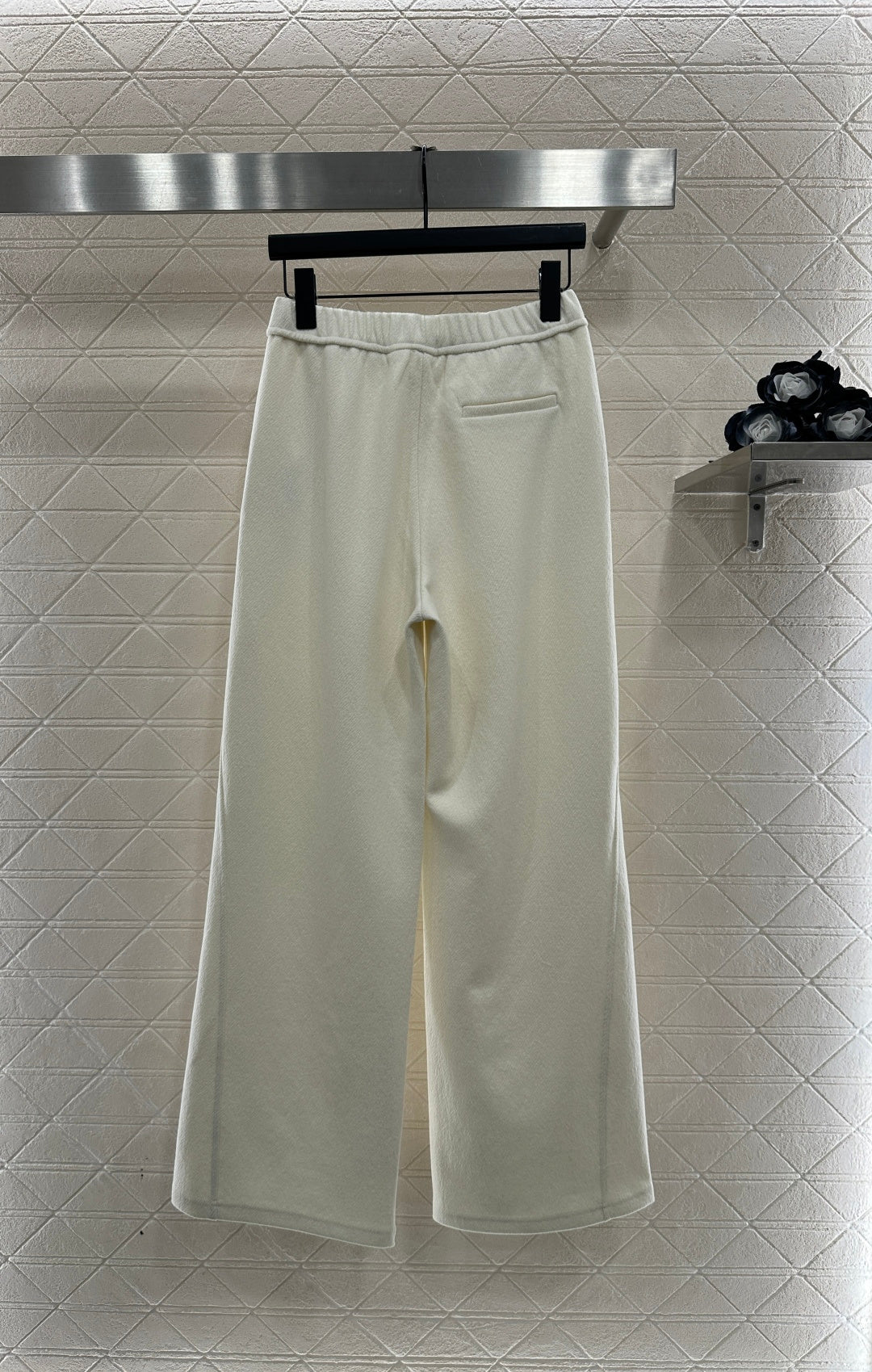 High waisted wide leg pants