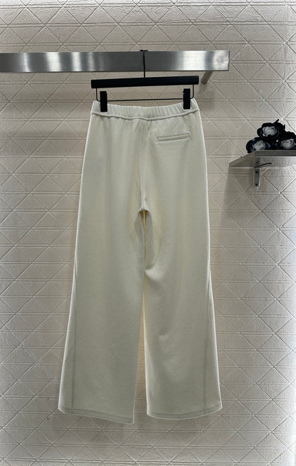High waisted wide leg pants