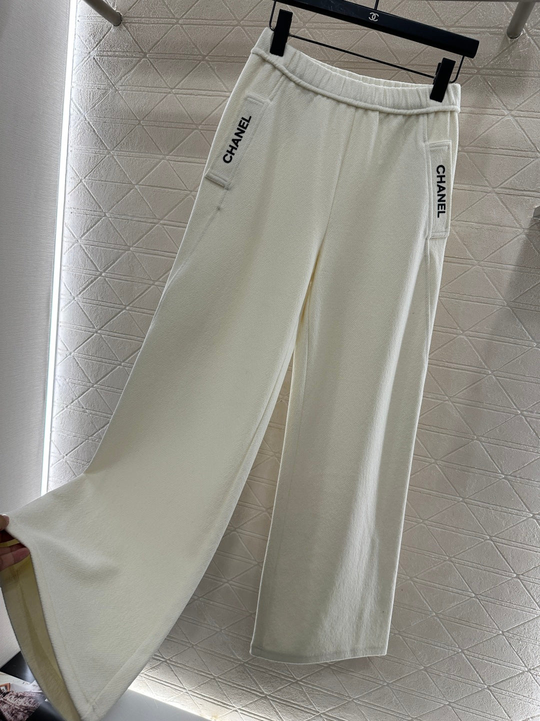 High waisted wide leg pants