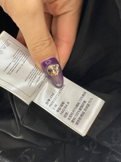 Jacquard down jacket and pants set