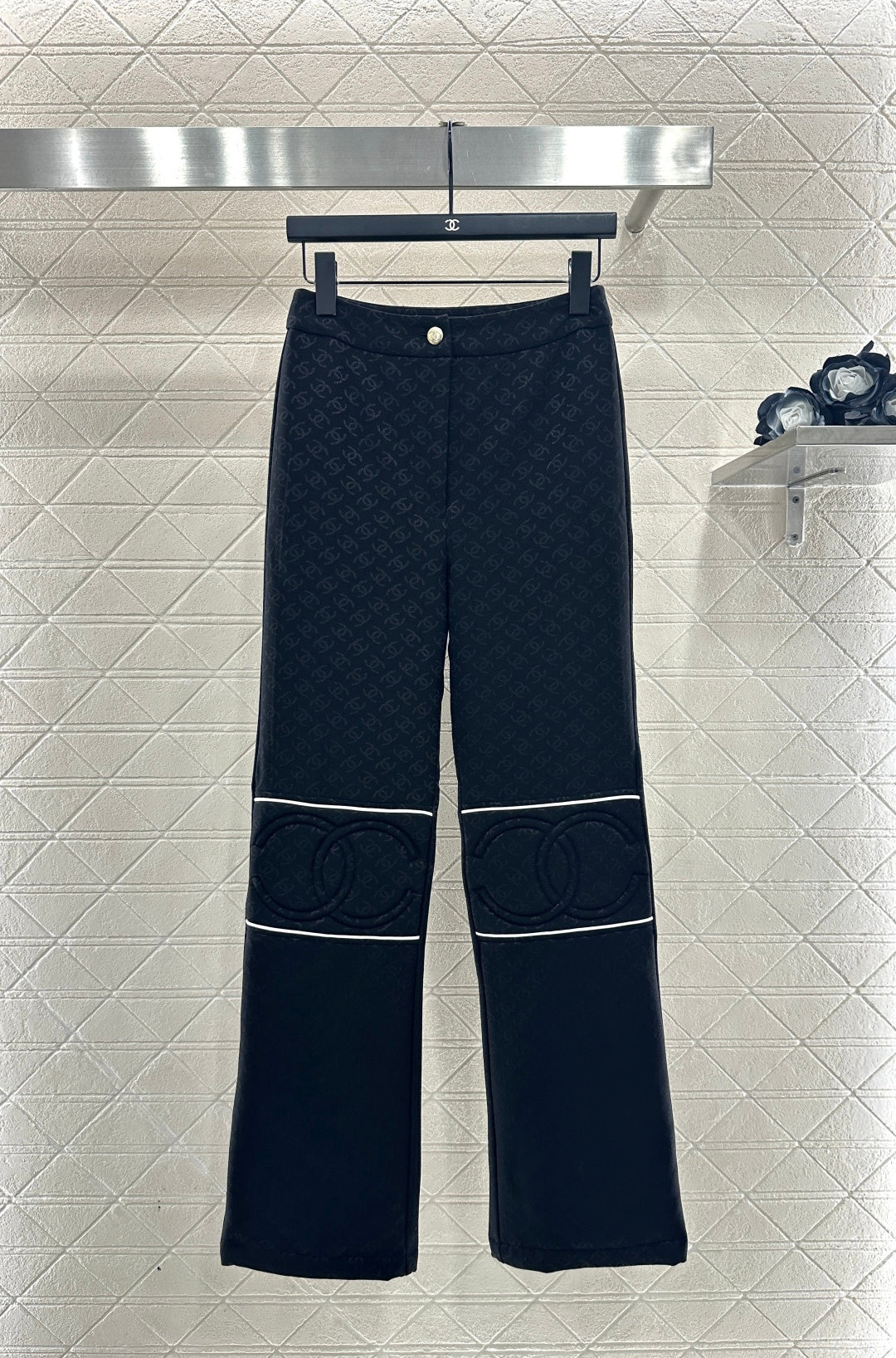 Jacquard down jacket and pants set