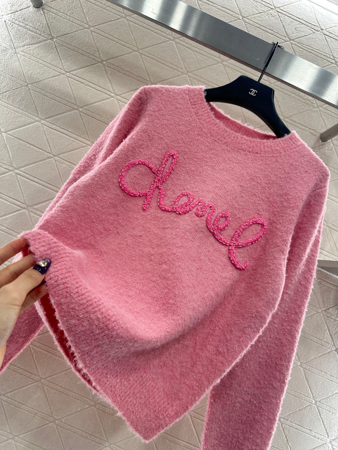 Order pearl crochet sweater