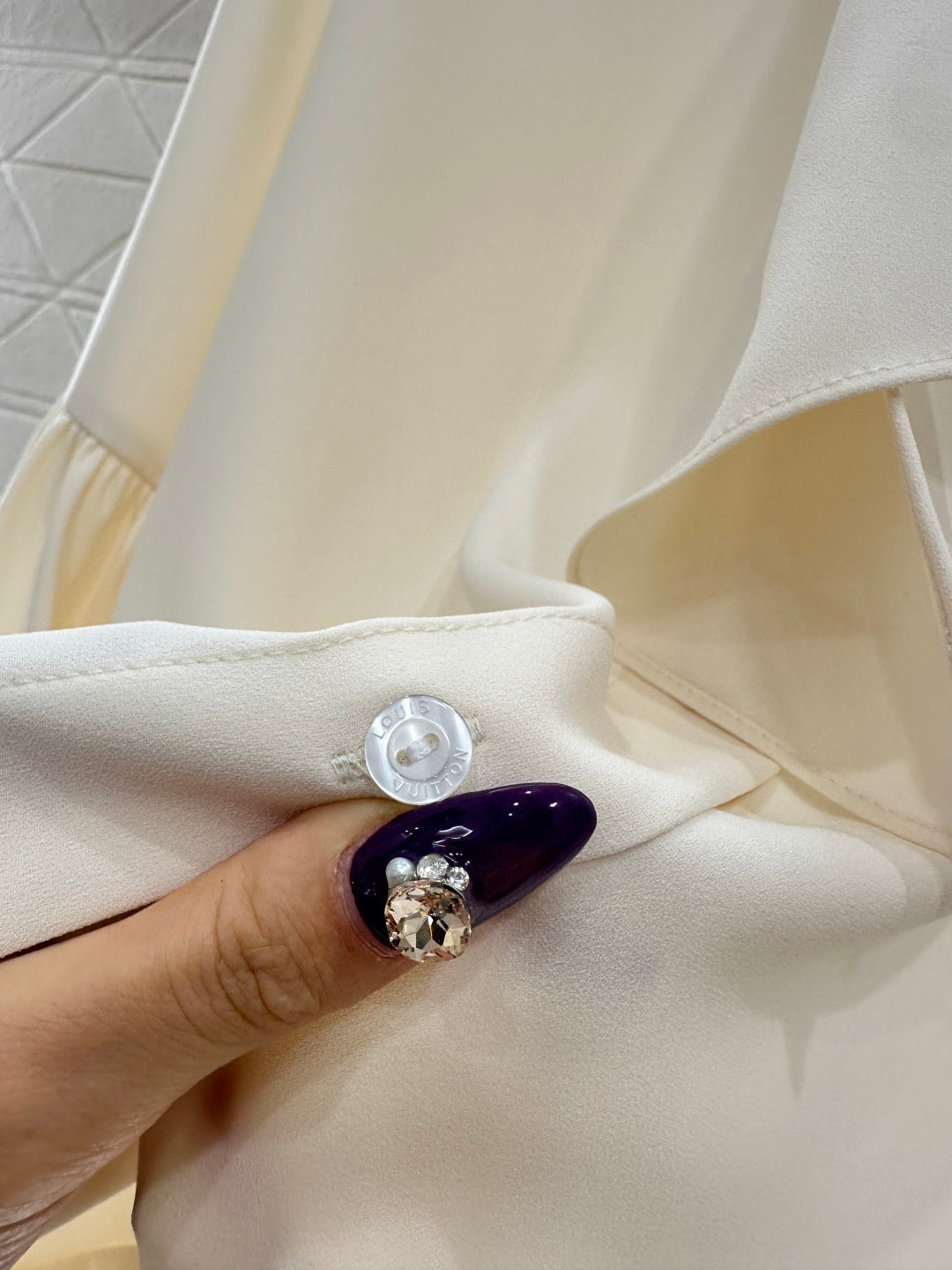 Bow ribbon wide sleeved shirt