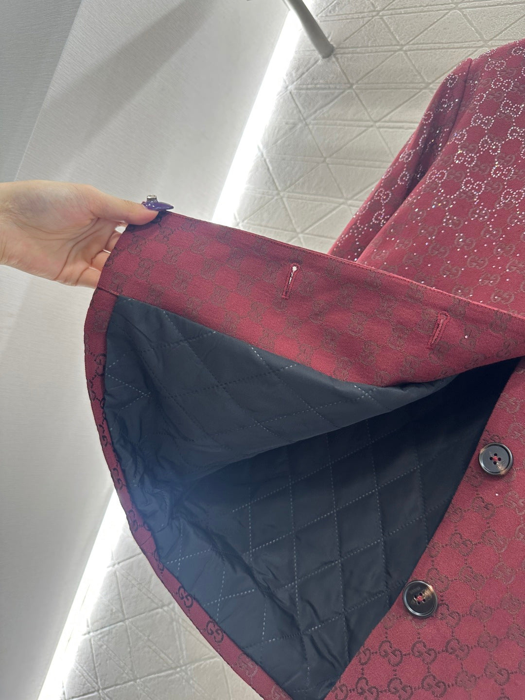 Heavy industry hot drilling cotton jacket