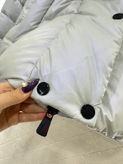 Flip collar jacket, reflective down jacket