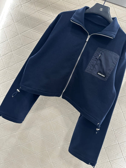 Zipper drawstring skirt