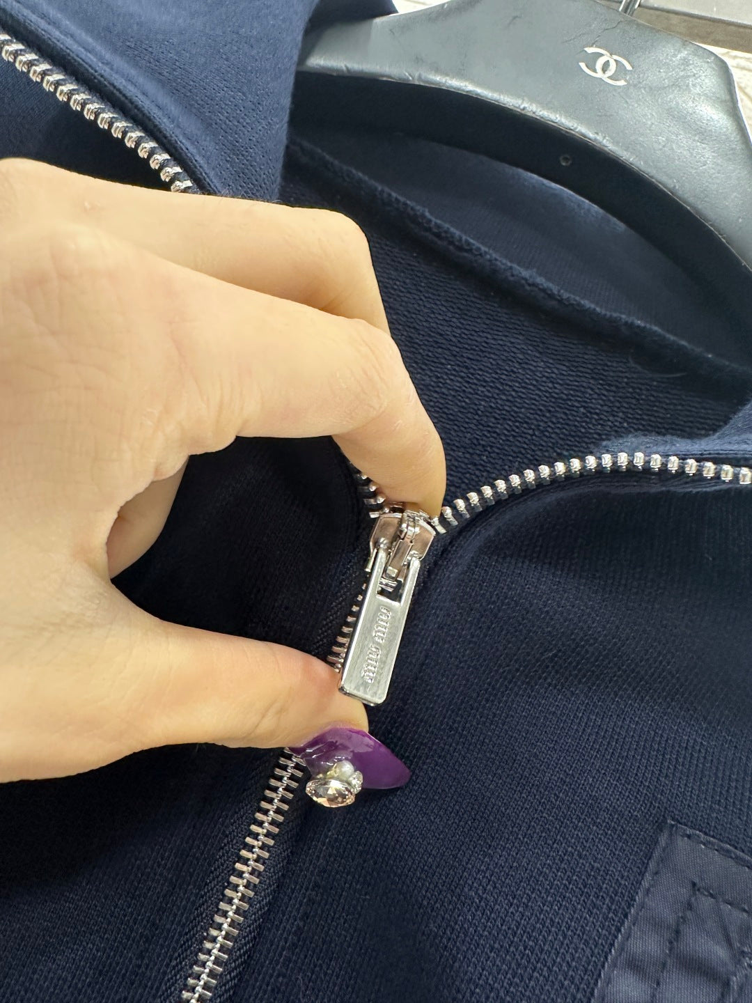 Zipper drawstring skirt