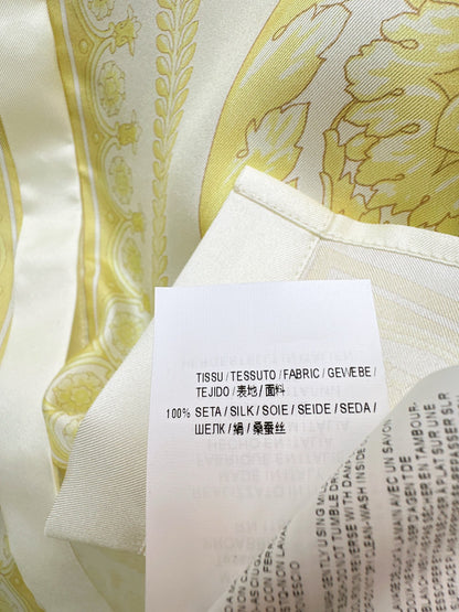 Baroque positioning printed silk shirt