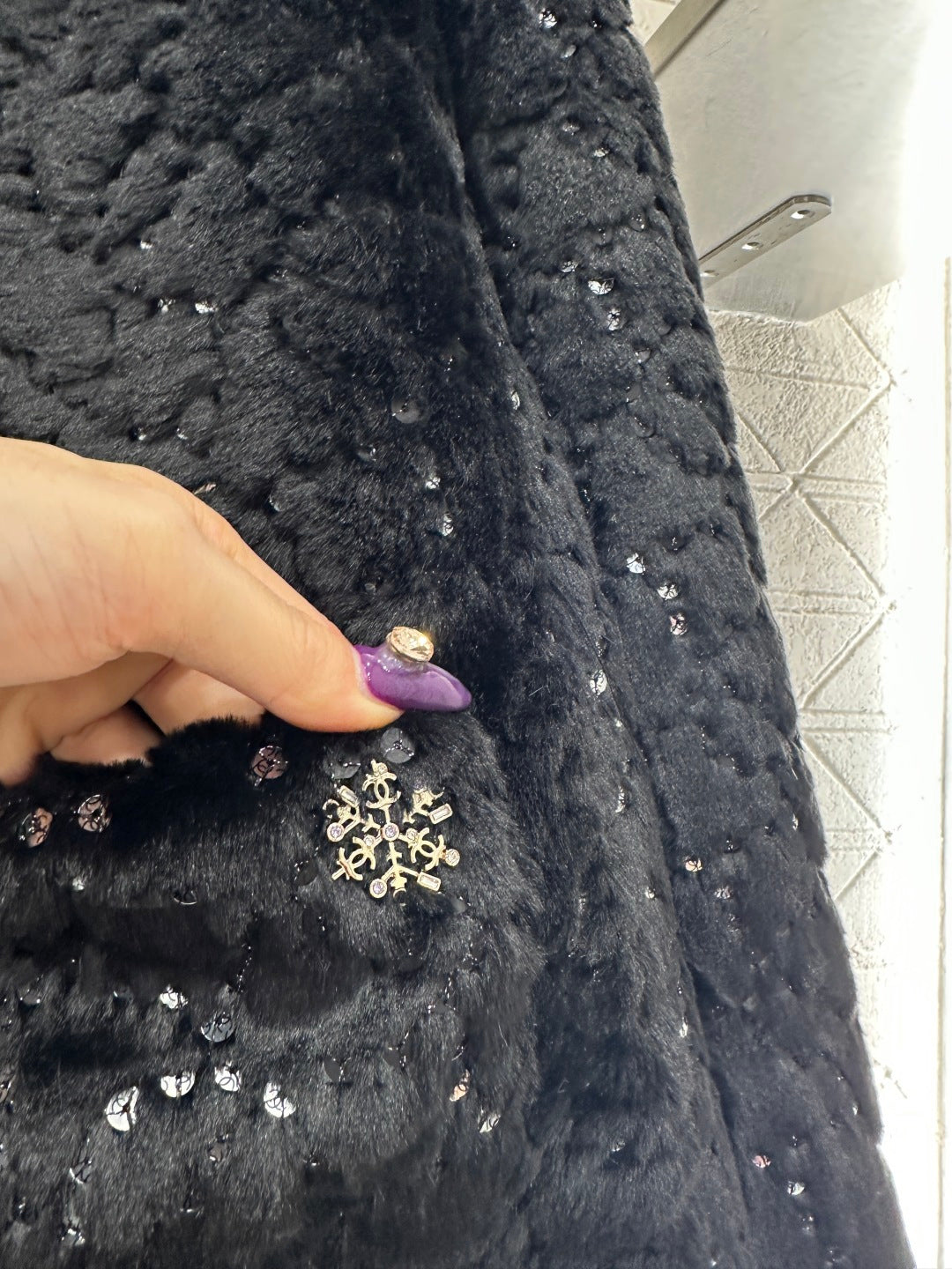 Stand up collar zipper fur cotton coat jacket