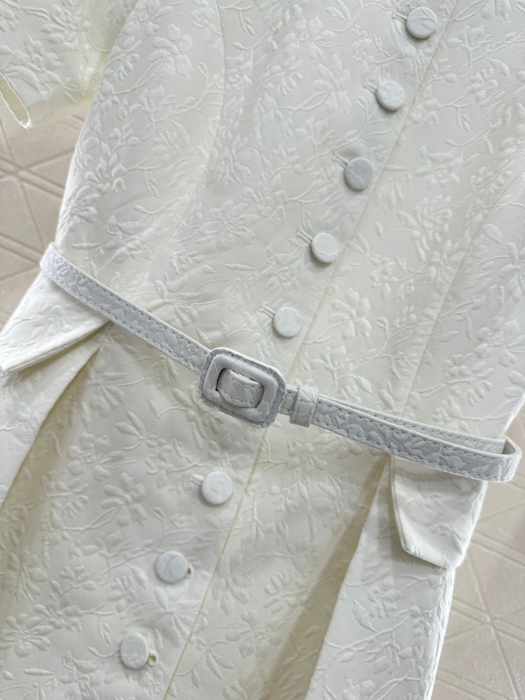 Pleated waistband dress